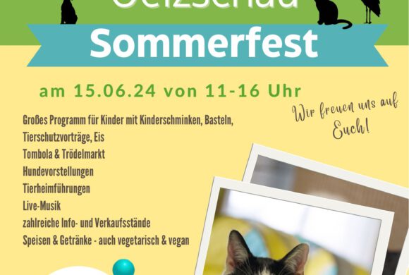 Sommerfest am 15.06.2024 im Tierheim Oelzschau