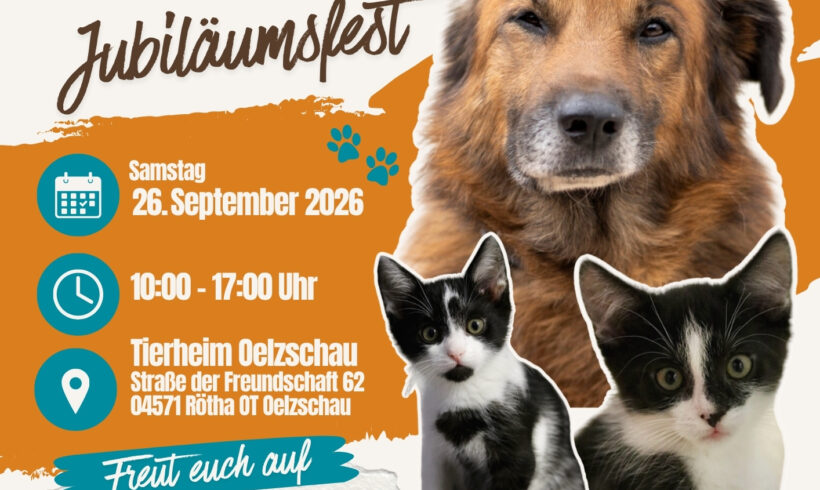 25 Jahre Tierschutzverein Leipziger Land e.V. – Feiert mit uns! ⭐